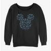 Brand new 🥰 Disney Mickey Mouse Snowflakes Ear 👧 Girls Slouchy Sweatshirt 🥰