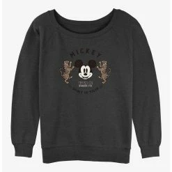 Cheap ❤️ Disney Mickey Mouse Spirit of Tiger 👧 Girls Slouchy Sweatshirt 💯