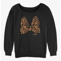Best reviews of 🥰 Disney Minnie Mouse Animal Print Bow 👧 Girls Slouchy Sweatshirt 🎁