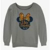 Best deal 😍 Disney Minnie Mouse Give Thanks 👧 Girls Slouchy Sweatshirt 😍