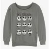 Brand new 🎁 Disney The Nightmare Before 🎅 Christmas Jack Emotions 👧 Girls Slouchy Sweatshirt 🛒