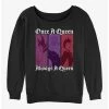 Outlet 🔔 Disney Villains Always A Queen 👧 Girls Slouchy Sweatshirt 🥰