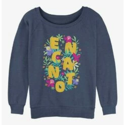 Discount 😀 Disney Encanto Flower Arrangement 👧 Girls Slouchy Sweatshirt 🧨