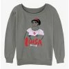 Cheapest ✔️ Disney Encanto Luisa 👧 Girls Slouchy Sweatshirt ⭐