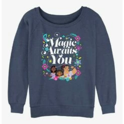 Budget 😀 Disney Encanto Magic Awaits 👧 Girls Slouchy Sweatshirt 🛒