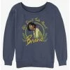 Coupon 🥰 Disney Encanto We Don't Talk About Bruno 👧 Girls Slouchy Sweatshirt 🔥