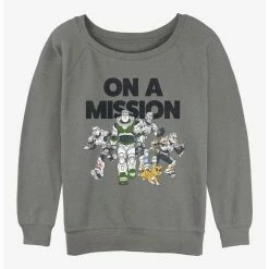 Budget ⭐ Disney Pixar Lightyear On A Mission 👧 Girls Slouchy Sweatshirt 🤩