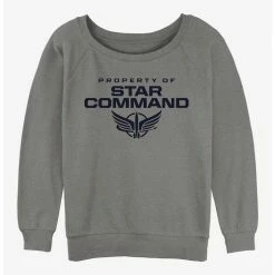 Buy ✨ Disney Pixar Lightyear Property of Star Command 👧 Girls Slouchy Sweatshirt 🔥