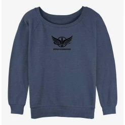 Coupon 🥰 Disney Pixar Lightyear Star Command Badge 👧 Girls Slouchy Sweatshirt 🥰