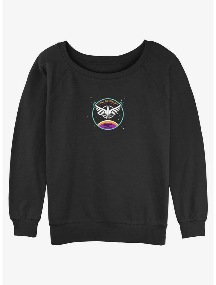Coupon โจ Disney Pixar Lightyear Star Command Icon ๐ง Girls Slouchy Sweatshirt ๐