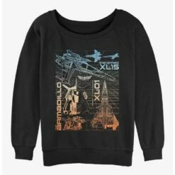 Buy 💯 Disney Pixar Lightyear Star Command Schematics 👧 Girls Slouchy Sweatshirt 👍