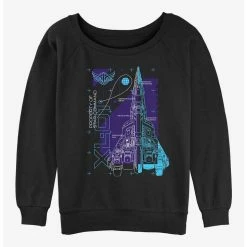 Buy 🔥 Disney Pixar Lightyear XL-01 Spaceship Schematic 👧 Girls Slouchy Sweatshirt 🥰