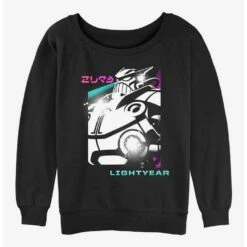 New 😀 Disney Pixar Lightyear Zurg Portrait 👧 Girls Slouchy Sweatshirt 🤩