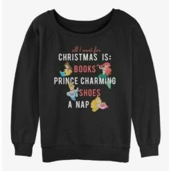 Budget ❤️ Disney Princesses 🎄 Christmas Wish List 👧 Girls Slouchy Sweatshirt 👍