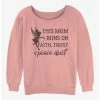 Budget 😀 Disney Tinker Bell Mom Runs On Pixie Dust 👧 Girls Slouchy Sweatshirt 🤩