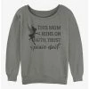 Buy ❤️ Disney Tinker Bell Mom Runs On Pixie Dust 👧 Girls Slouchy Sweatshirt 👏