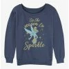 Cheap 🛒 Disney Tinker Bell Sparkle Season 👧 Girls Slouchy Sweatshirt 🥰