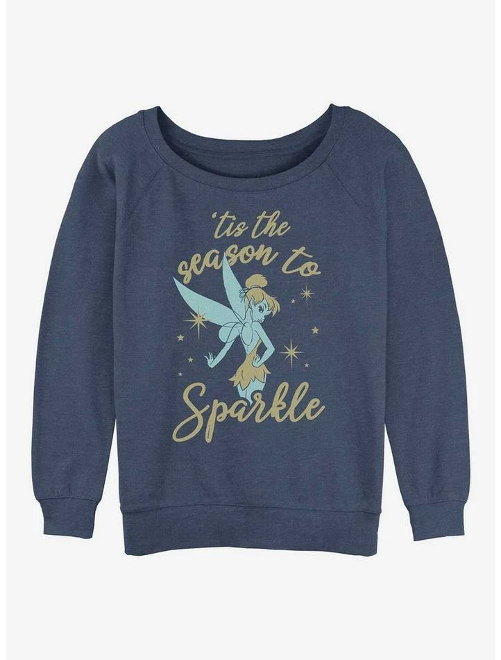 Cheap 🛒 Disney Tinker Bell Sparkle Season 👧 Girls Slouchy Sweatshirt 🥰