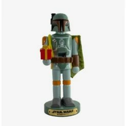 Discount ⭐ Kurt Adler Star Wars Book of Boba Fett With Present Nutcracker 🔔