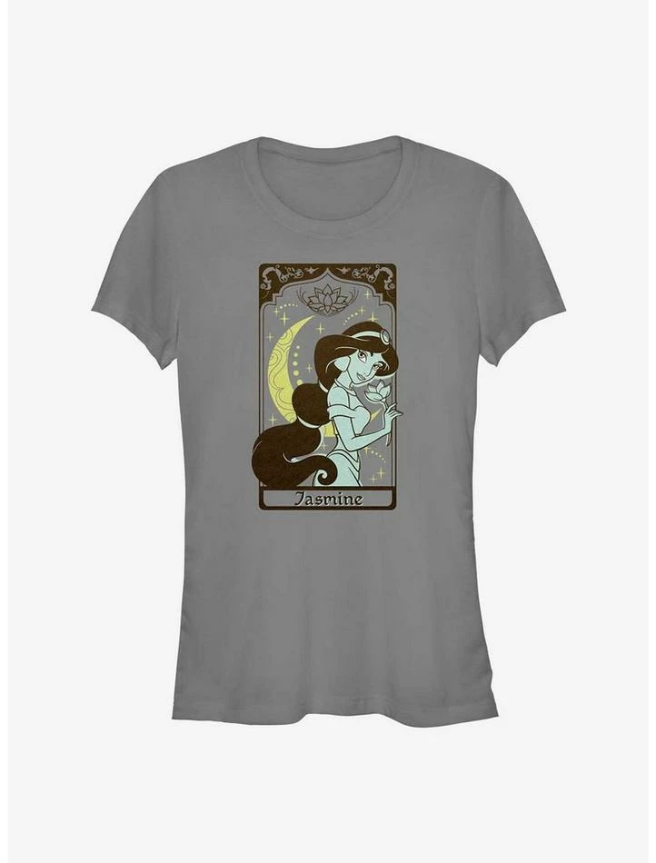 Cheap 😉 Disney Aladdin Tarot Card Jasmine 👧 Girls T-Shirt 💯