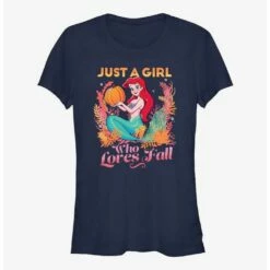 Buy ❤️ Disney The Little Mermaid Pumpkin Ariel 👧 Girls T-Shirt 🎉