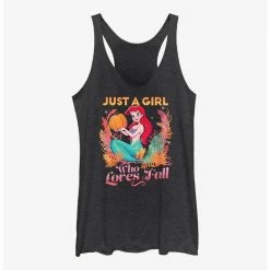 Brand new 😍 Disney The Little Mermaid Pumpkin Ariel 👧 Girls Tank 🥰