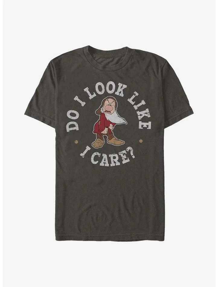 Deals ⌛ Disney Snow White and the Seven Dwarfs Grumpy Do I Care T-Shirt 🎉