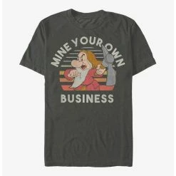 Brand new 🌟 Disney Snow White and the Seven Dwarfs Grumpy Mine Your Own Business T-Shirt 🧨