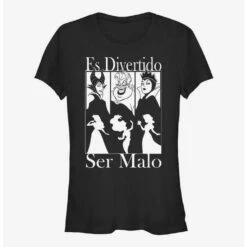 Top 10 👍 Disney Villains Spanish Good To Be Bad 👧 Girls T-Shirt 😉