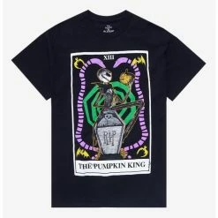 Promo 🥰 The Nightmare Before 🎄 Christmas Pumpkin King Tarot T-Shirt 👍