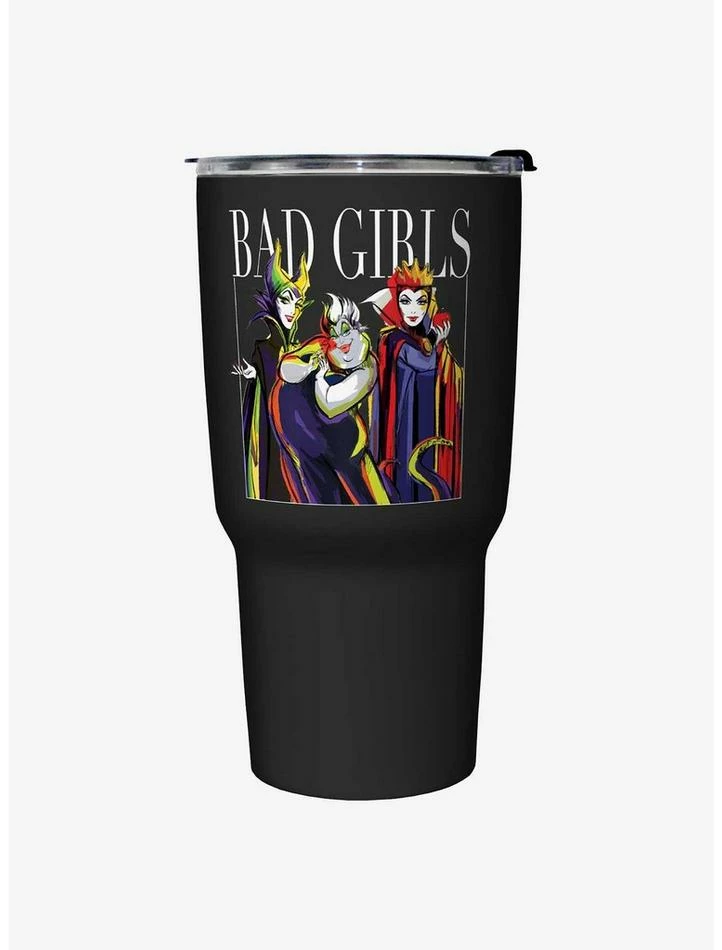 Budget 🔥 Disney Villains Bad 👧 Girls Maleficent, Ursula, & Evil Queen Travel Mug 👏