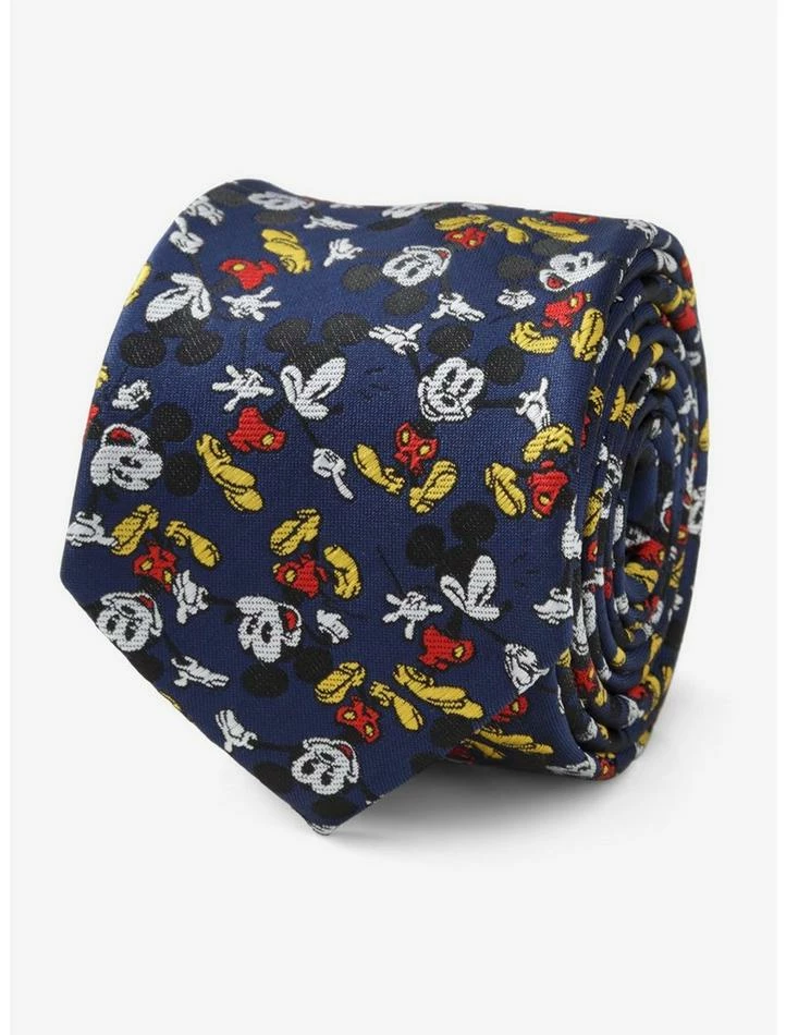 Coupon 🤩 Disney Mickey Mouse Action Navy Men's Tie ⭐