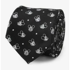 Best Sale ⭐ Disney Mickey Mouse Dot Black Men's Tie 😀
