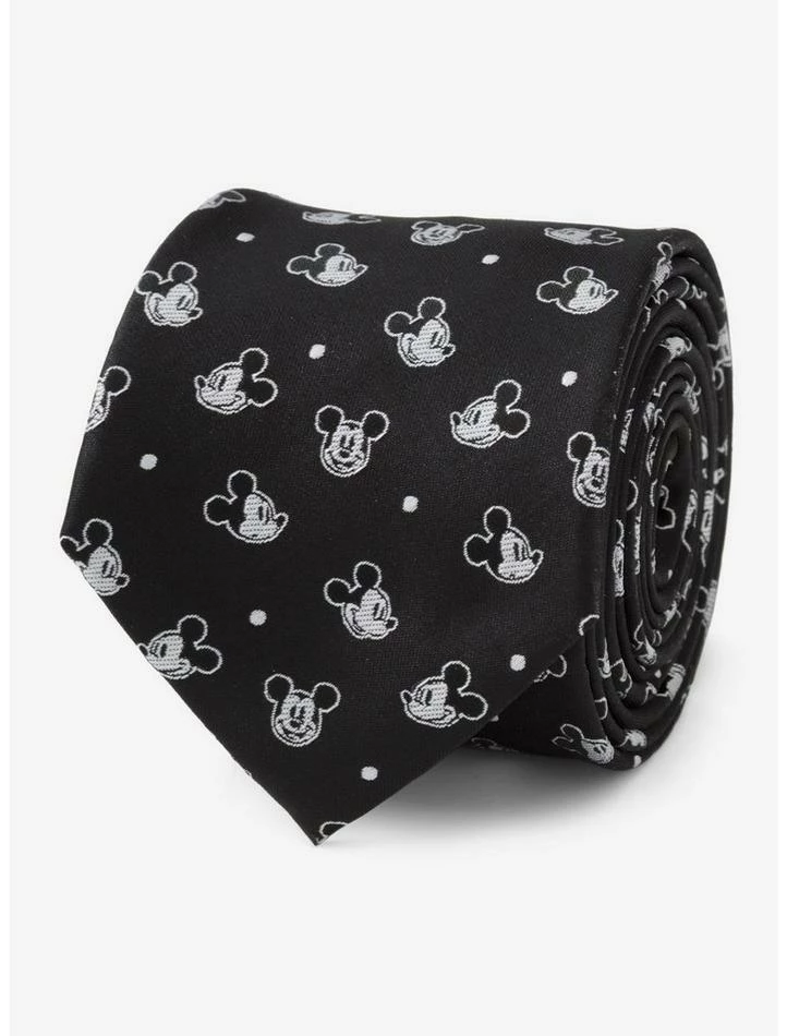 Best Sale โญ Disney Mickey Mouse Dot Black Men's Tie ๐