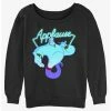 Best Sale 🔥 Disney Aladdin Genie Applause 👧 Girls Slouchy Sweatshirt 👍