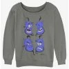 Hot Sale 😍 Disney Aladdin Genie Faces 👧 Girls Slouchy Sweatshirt 💯