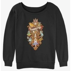 New 👍 Disney Alice in Wonderland Madness 👧 Girls Slouchy Sweatshirt 😍