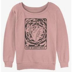 Best reviews of ⌛ Disney Alice in Wonderland Rabbit Hole Card 👧 Girls Slouchy Sweatshirt 💯