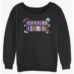 Discount ✔️ Disney Princesses Dream It Do It 👧 Girls Slouchy Sweatshirt ✔️