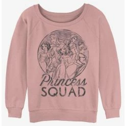 Top 10 🥰 Disney Princesses Princess Squad 👧 Girls Slouchy Sweatshirt 🎉