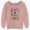 Coupon 🎉 Disney Alice in Wonderland The Wildflowers 👧 Girls Slouchy Sweatshirt 🌟