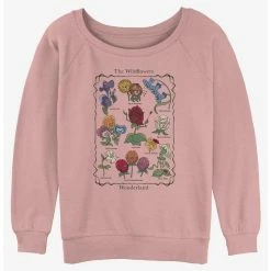 Coupon 🎉 Disney Alice in Wonderland The Wildflowers 👧 Girls Slouchy Sweatshirt 🌟