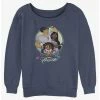 Best Sale ⌛ Disney Encanto Sisters 👧 Girls Slouchy Sweatshirt 😉