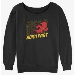 Deals 🥰 Disney Pixar The Incredibles Dash Born Fast 👧 Girls Slouchy Sweatshirt 🎁