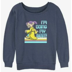 Hot Sale 🧨 Disney Snow White and the Seven Dwarfs Best Dopey Can 👧 Girls Slouchy Sweatshirt 🌟