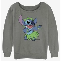 Budget 🤩 Disney Lilo & Stitch Big Hula 👧 Girls Slouchy Sweatshirt 😉