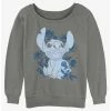 Best reviews of 👏 Disney Lilo & Stitch Floral Sketch 👧 Girls Slouchy Sweatshirt ✔️