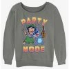 Deals 🔥 Disney Lilo & Stitch Party Mode 👧 Girls Slouchy Sweatshirt 🎉