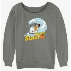 Budget 💯 Disney Lilo & Stitch Little Sister Lilo 👧 Girls Slouchy Sweatshirt 👏