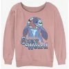 Brand new ✨ Disney Lilo & Stitch Stay Weird 👧 Girls Slouchy Sweatshirt ✔️